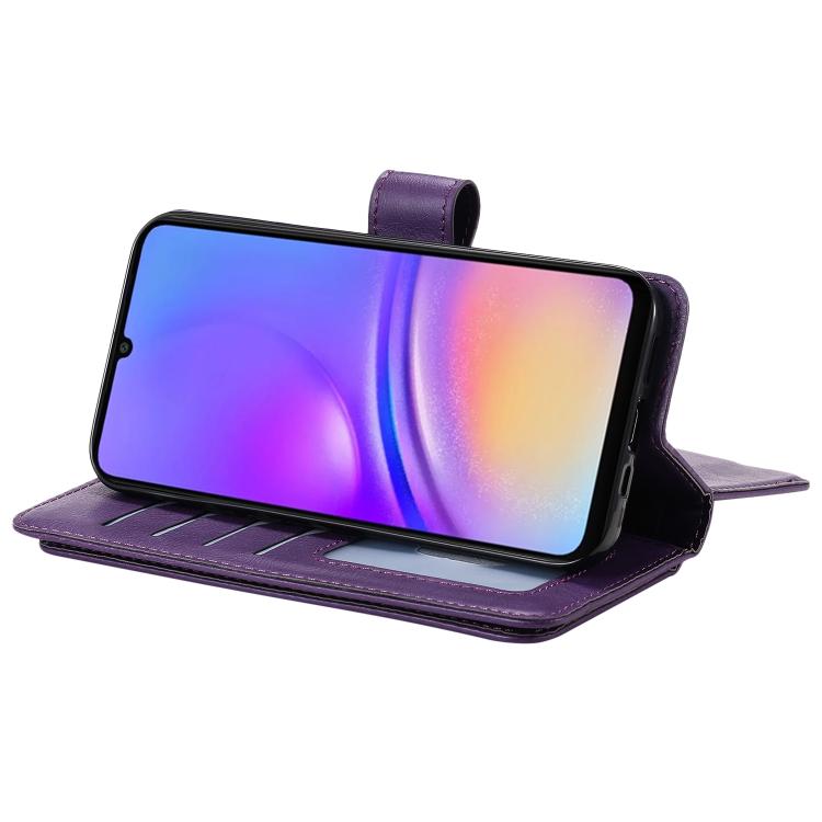 For Galaxy A27 5G Multi-Function Wallet 10 Card Slots Leather Phone Case