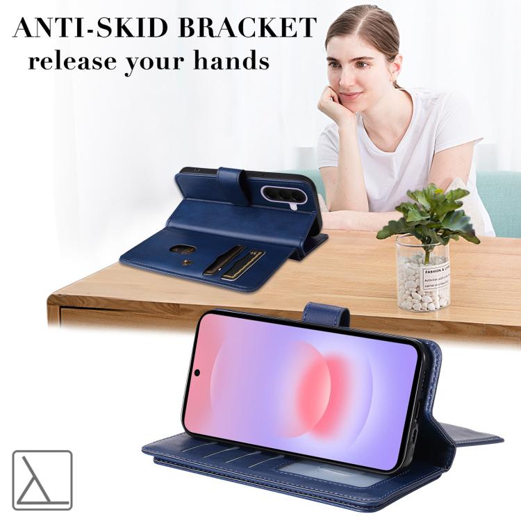 For Galaxy A27 5G Multi-Function Wallet 10 Card Slots Leather Phone Case