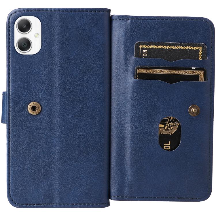 For Galaxy A27 5G Multi-Function Wallet 10 Card Slots Leather Phone Case