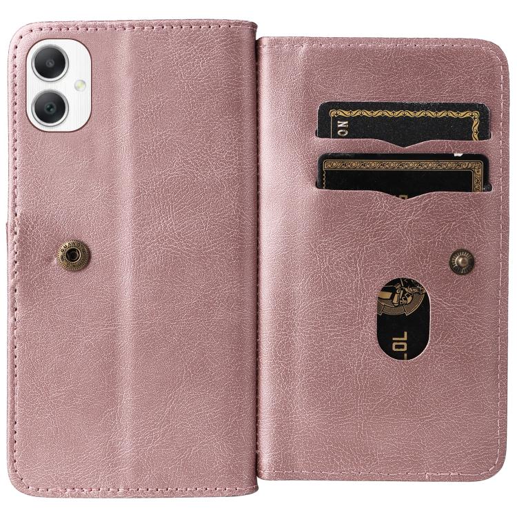 For Galaxy A27 5G Multi-Function Wallet 10 Card Slots Leather Phone Case