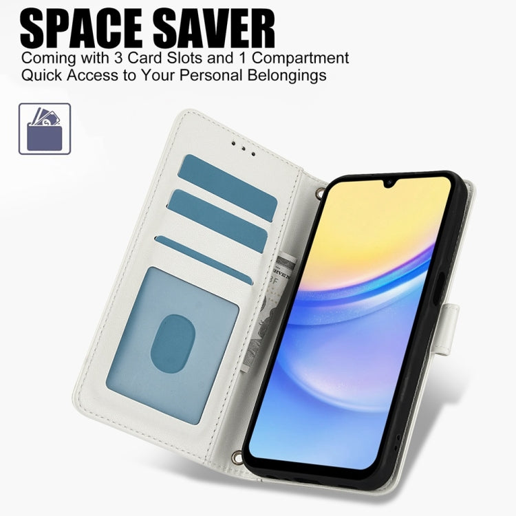 For Samsung Galaxy S23 FE 5G Skin Feel Pure Color Card Slots Leather Phone Case with Dual Lanyard