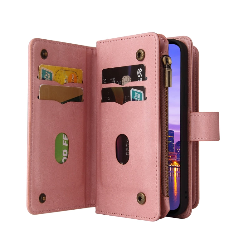 For Samsung Galaxy A16 5G Skin Feel Multi Card Slots Zipper Wallet Leather Phone Case