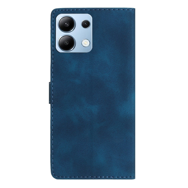 For Redmi Note 13 4G Flower Butterfly Embossing Pattern Leather Phone Case