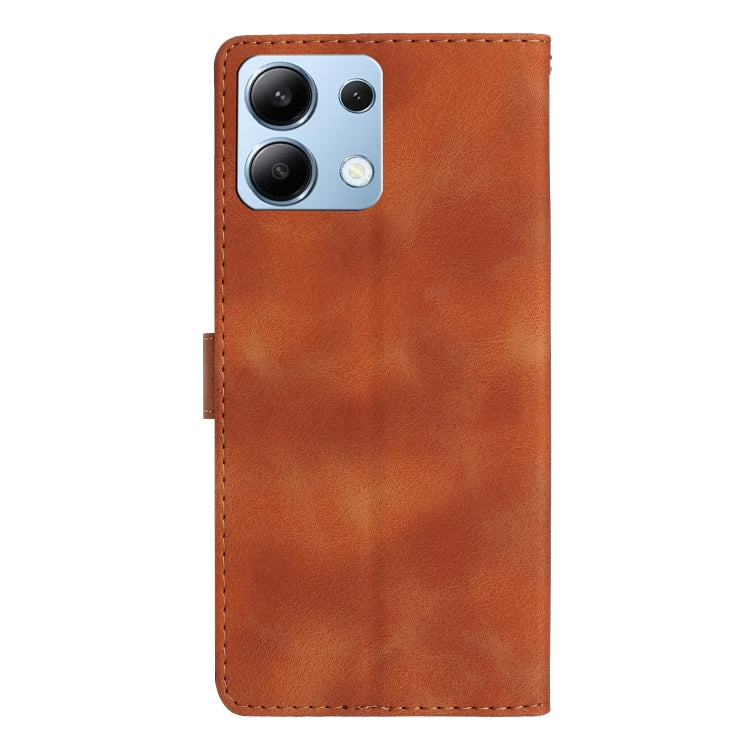 For Redmi Note 13 4G Flower Butterfly Embossing Pattern Leather Phone Case