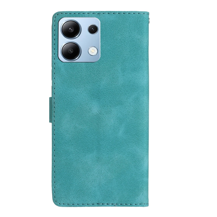 For Redmi Note 13 4G Flower Butterfly Embossing Pattern Leather Phone Case
