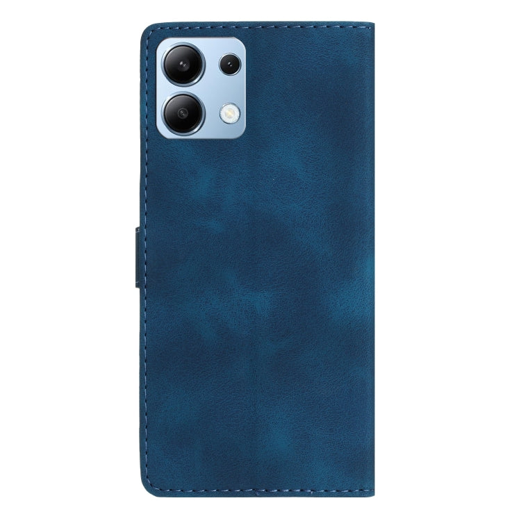 For Redmi Note 14 4G 163.25mm Flower Butterfly Embossing Pattern Leather Phone Case