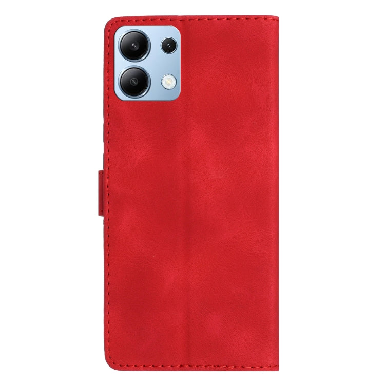 For Redmi Note 14 4G 163.25mm Flower Butterfly Embossing Pattern Leather Phone Case