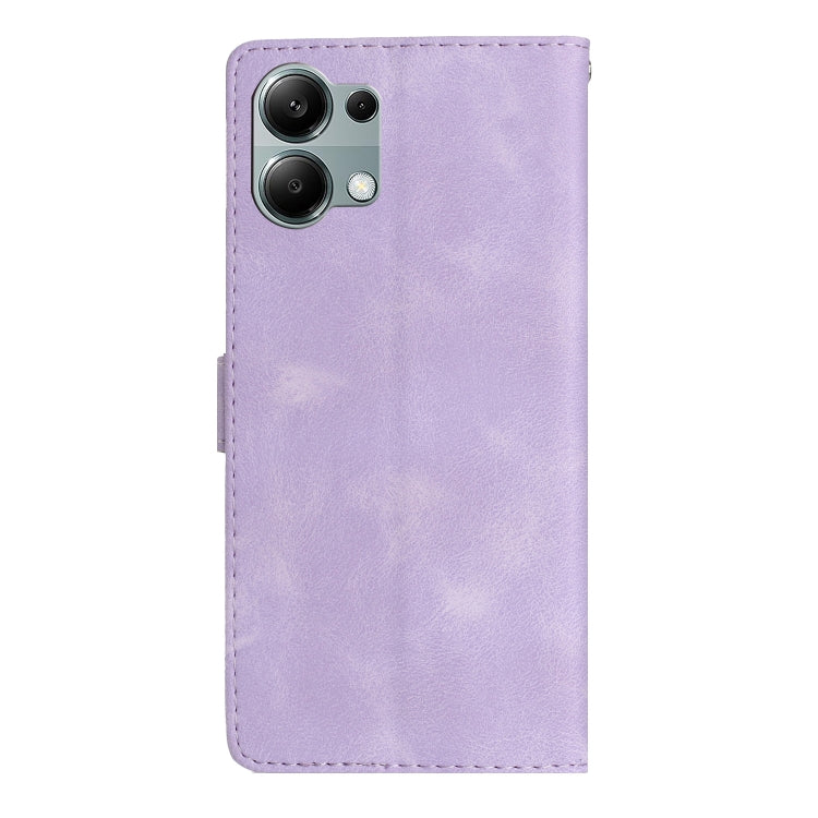 For Redmi Note 13 Pro 4G Flower Butterfly Embossing Pattern Leather Phone Case