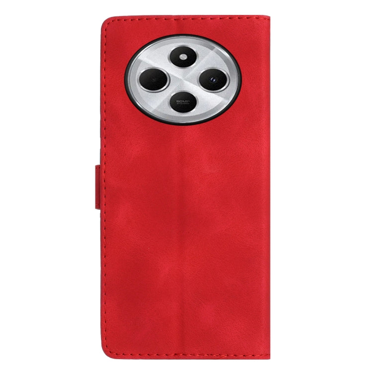 For Redmi 14C 4G Flower Butterfly Embossing Pattern Leather Phone Case
