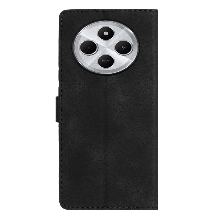 For Redmi 14C 4G Flower Butterfly Embossing Pattern Leather Phone Case
