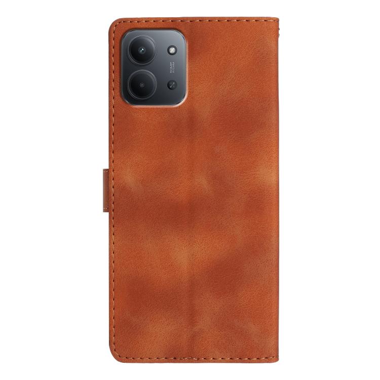 For Redmi 15C 5G/4G Global 171mm Flower Butterfly Embossing Pattern Leather Phone Case