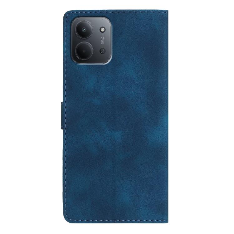 For Redmi 15C 5G/4G EU 173mm Flower Butterfly Embossing Pattern Leather Phone Case