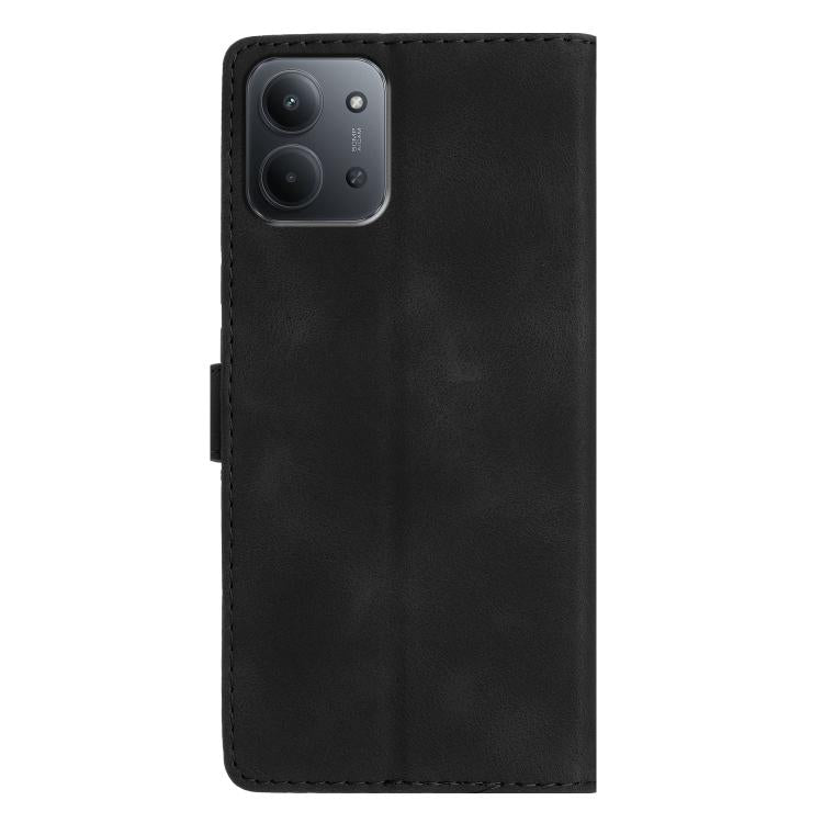For Redmi 15C 5G/4G EU 173mm Flower Butterfly Embossing Pattern Leather Phone Case