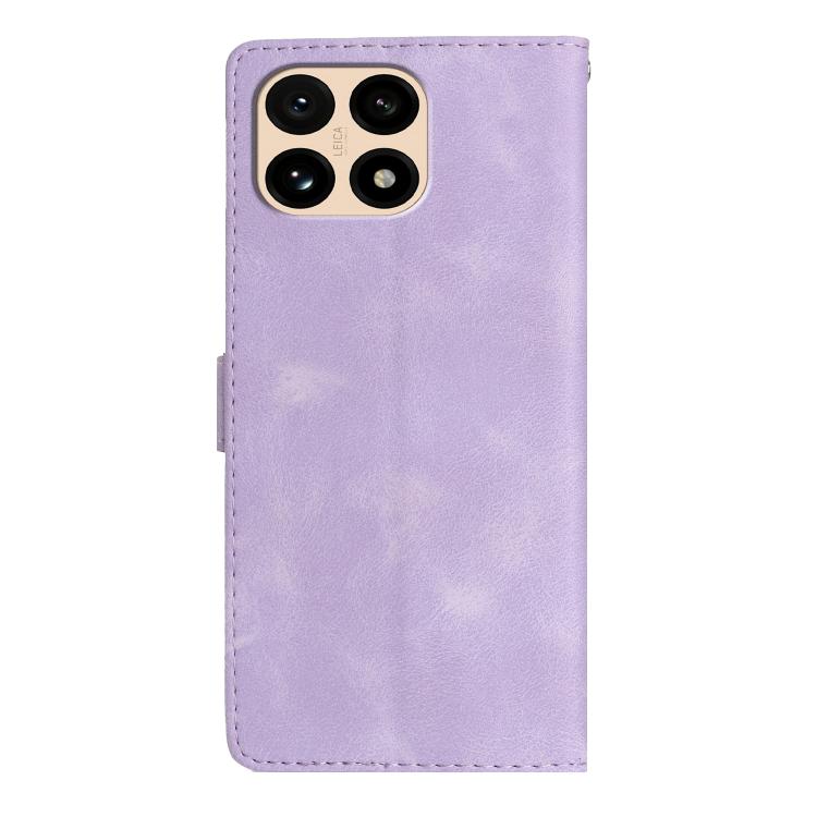 For Redmi 15T 5G Flower Butterfly Embossing Pattern Leather Phone Case