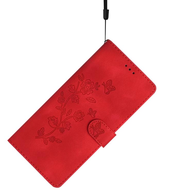 For Redmi 15T Pro 5G Flower Butterfly Embossing Pattern Leather Phone Case