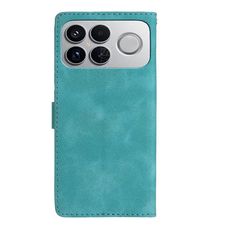 For Redmi K90/Poco F8 Pro Flower Butterfly Embossing Pattern Leather Phone Case