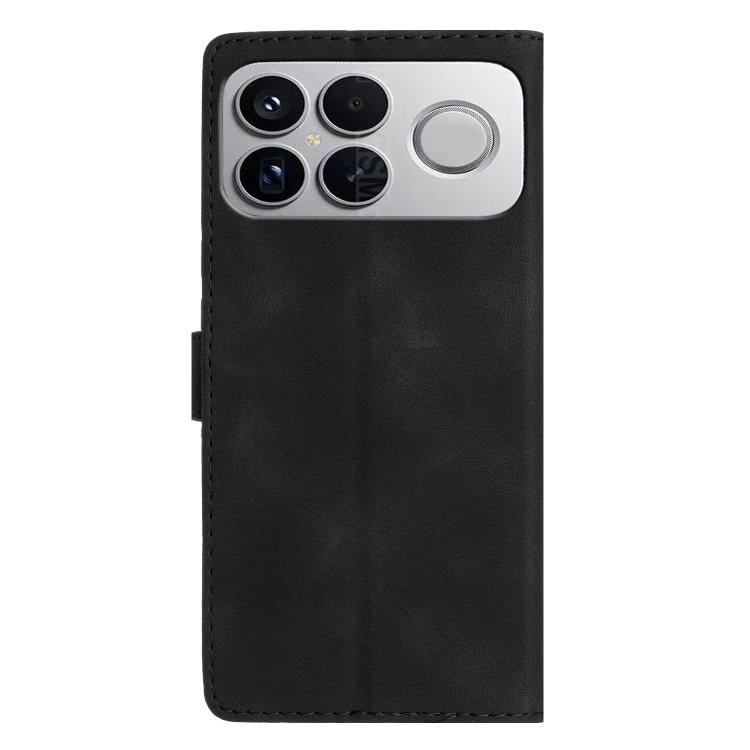 For Redmi K90/Poco F8 Pro Flower Butterfly Embossing Pattern Leather Phone Case