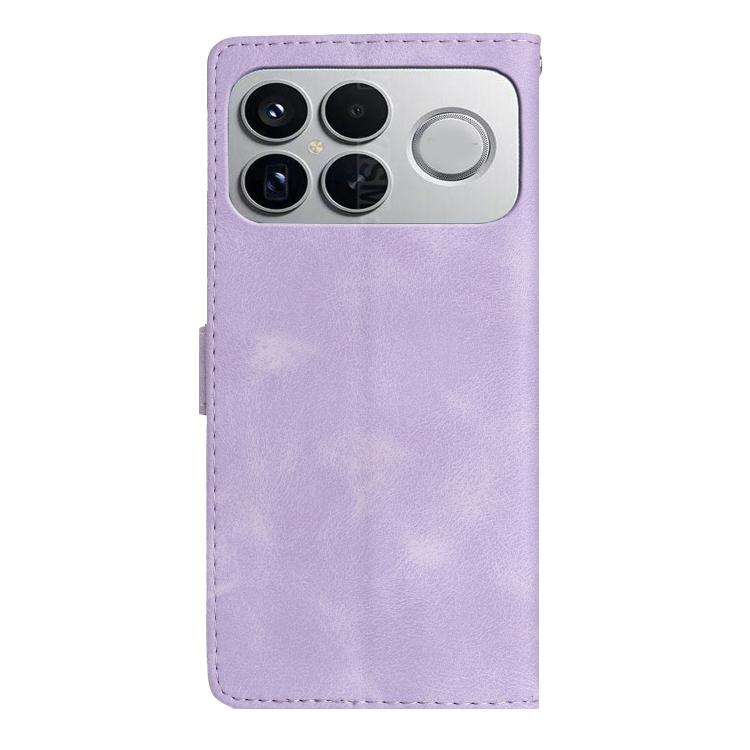 For Redmi K90 Pro Max/Poco F8 Ultra Flower Butterfly Embossing Pattern Leather Phone Case