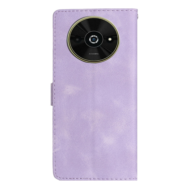 For Xiaomi Poco C61 Flower Butterfly Embossing Pattern Leather Phone Case