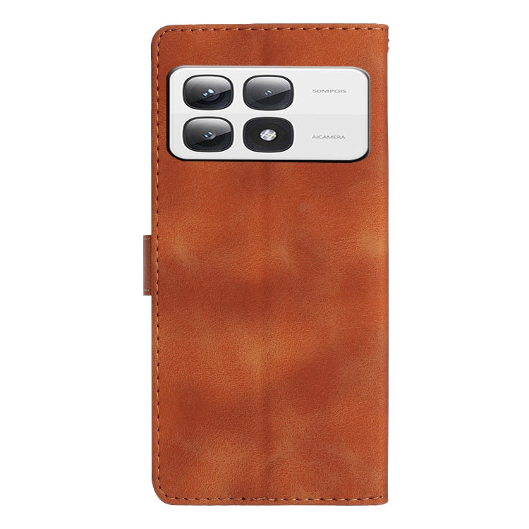 For Xiaomi 14T Pro Flower Butterfly Embossing Pattern Leather Phone Case