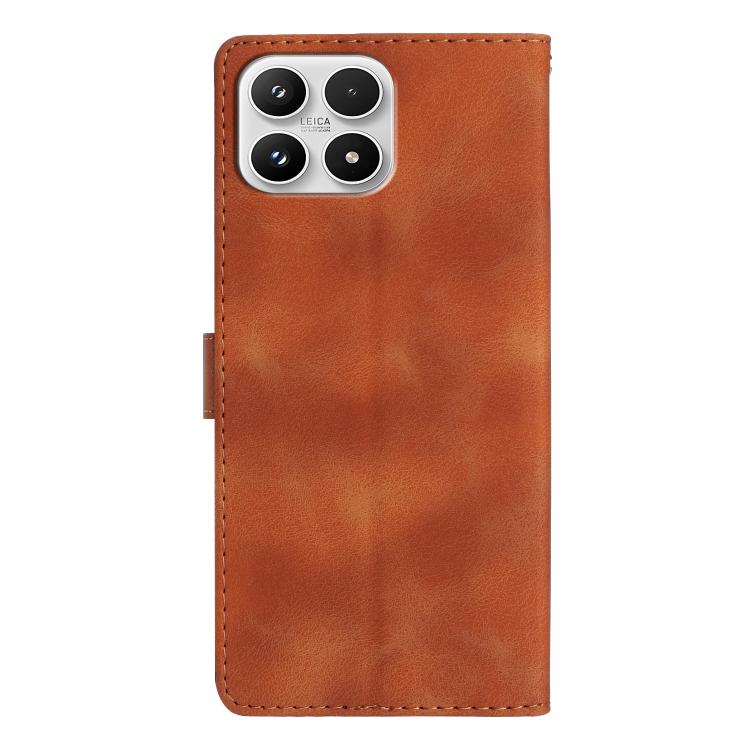 For Xiaomi 17 Flower Butterfly Embossing Pattern Leather Phone Case