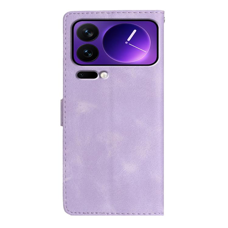 For Xiaomi 17 Pro Flower Butterfly Embossing Pattern Leather Phone Case