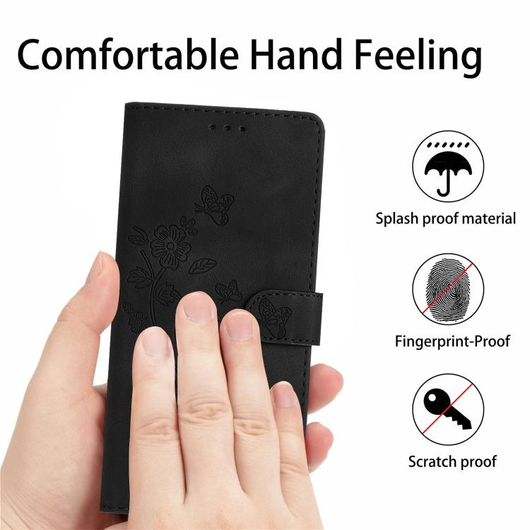 For Xiaomi 17 Pro Flower Butterfly Embossing Pattern Leather Phone Case