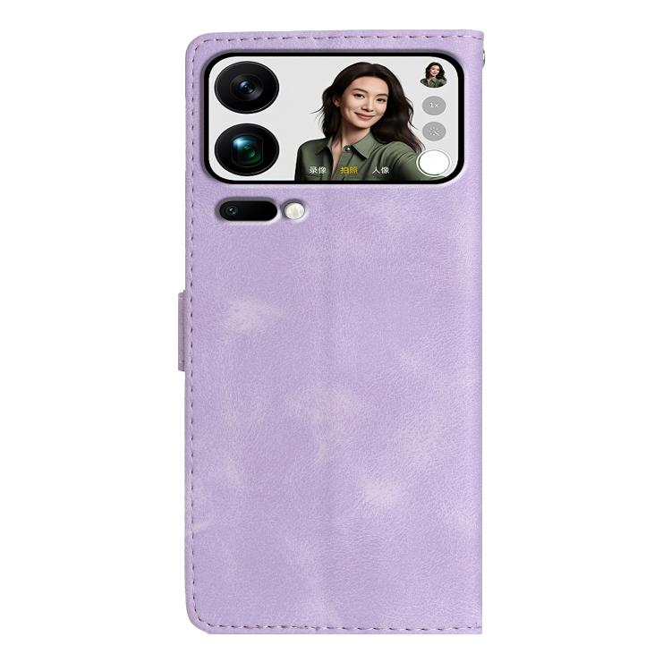 For Xiaomi 17 Pro Max Flower Butterfly Embossing Pattern Leather Phone Case
