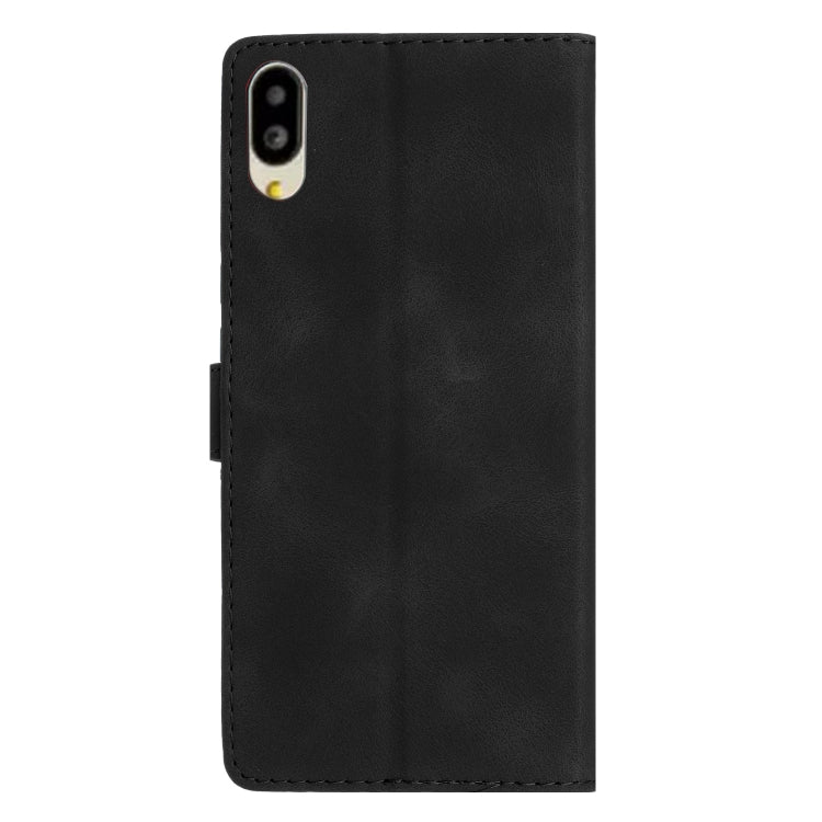 For Sharp Basio active SHG09 Flower Butterfly Embossing Pattern Leather Phone Case