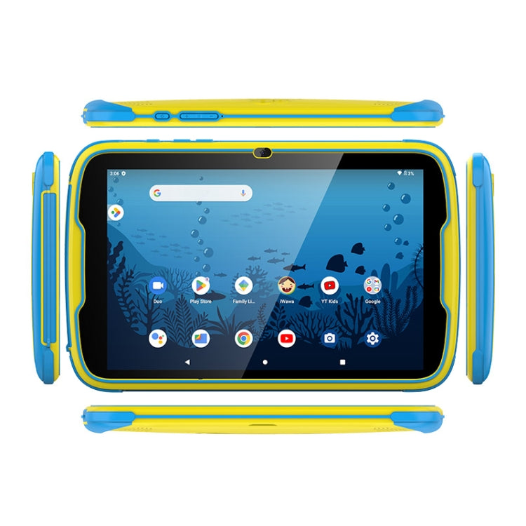 UNIWA  Boxchip Tab 8 WiFi Kid Tablet,  4GB+64GB, 8 inch Android 13 Allwinner A523 Octa Core CPU Support Google Play - Blue