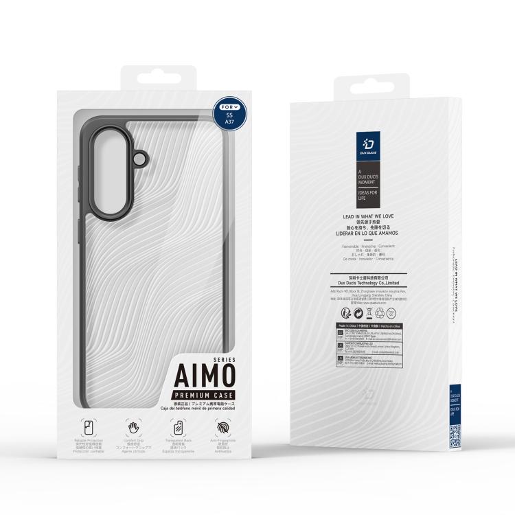 For Samsung Galaxy A37 5G DUX DUCIS Aimo Series TPU + PC Frosted Feel Phone Case - Black