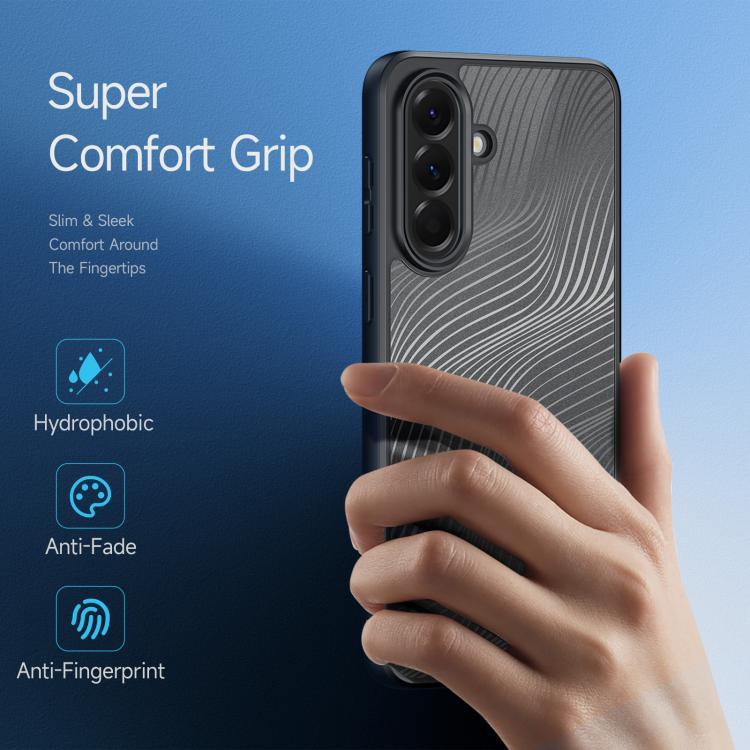 For Samsung Galaxy A57 5G DUX DUCIS Aimo Series TPU + PC Frosted Feel Phone Case - Black