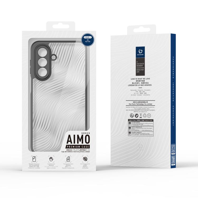 For Galaxy A27 5G DUX DUCIS Aimo Series TPU + PC Frosted Feel Phone Case - Black