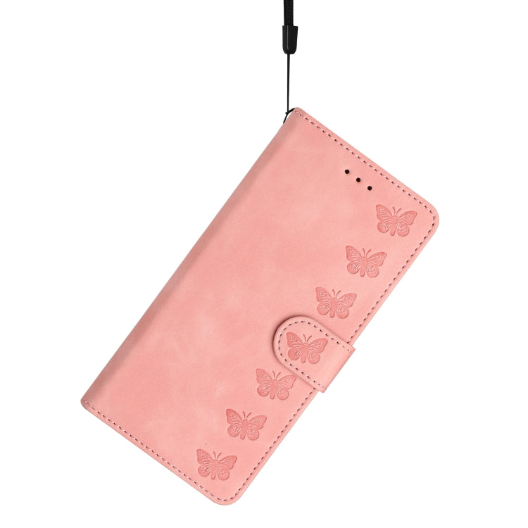 For Samsung Galaxy A06 4G Seven Butterflies Embossed Leather Phone Case