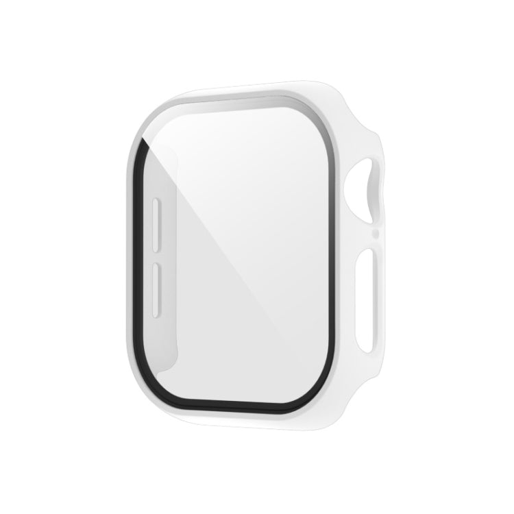 For Apple Watch Series 11 / 10 46mm Spray Glazing PC Integrated Tempered Film Watch Case