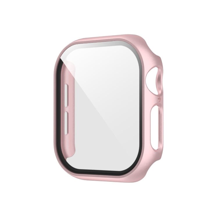 For Apple Watch Series 11 / 10 46mm Spray Glazing PC Integrated Tempered Film Watch Case