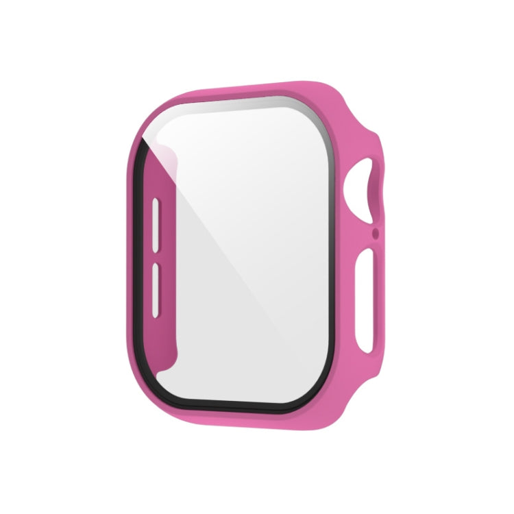 For Apple Watch Series 11 / 10 46mm Spray Glazing PC Integrated Tempered Film Watch Case