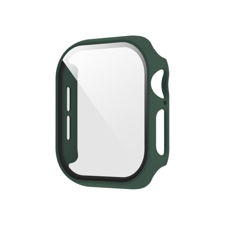 For Apple Watch Series 11 / 10 46mm Spray Glazing PC Integrated Tempered Film Watch Case