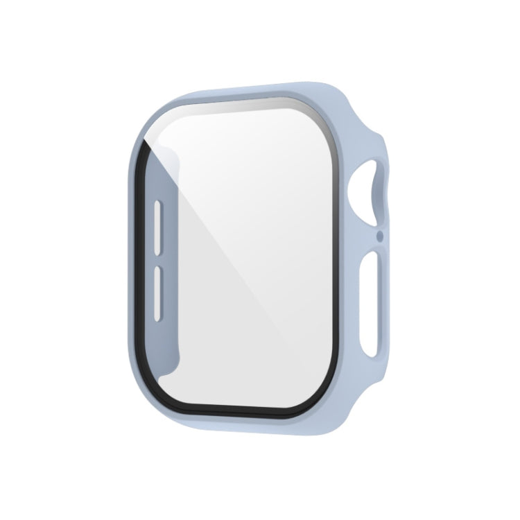 For Apple Watch Series 11 / 10 42mm Spray Glazing PC Integrated Tempered Film Watch Case
