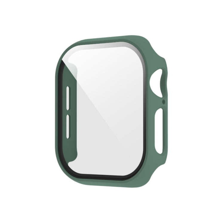 For Apple Watch Series 11 / 10 42mm Spray Glazing PC Integrated Tempered Film Watch Case