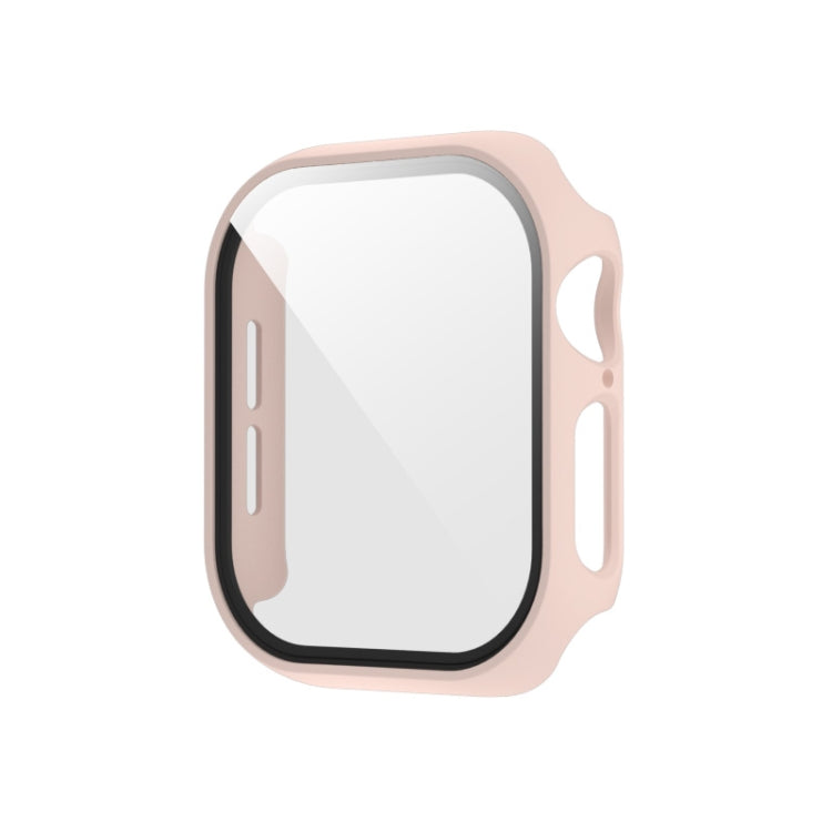 For Apple Watch Series 11 / 10 42mm Spray Glazing PC Integrated Tempered Film Watch Case