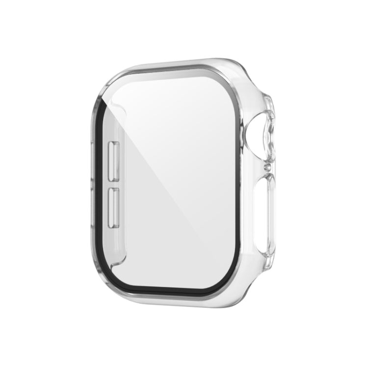 For Apple Watch Series 11 / 10 42mm Spray Glazing PC Integrated Tempered Film Watch Case