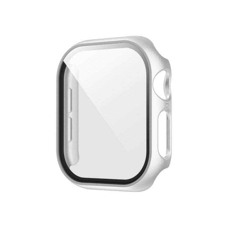 For Apple Watch Series 11 / 10 42mm Spray Glazing PC Integrated Tempered Film Watch Case