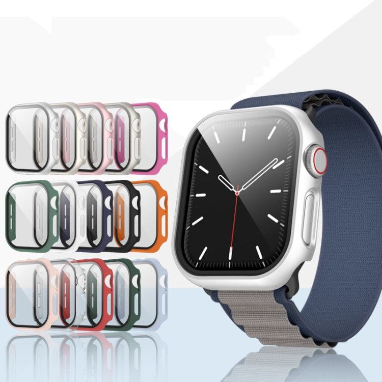 For Apple Watch Series 11 / 10 46mm Spray Glazing PC Integrated Tempered Film Watch Case