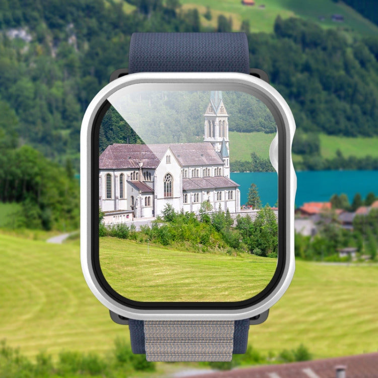 For Apple Watch Series 11 / 10 46mm Spray Glazing PC Integrated Tempered Film Watch Case