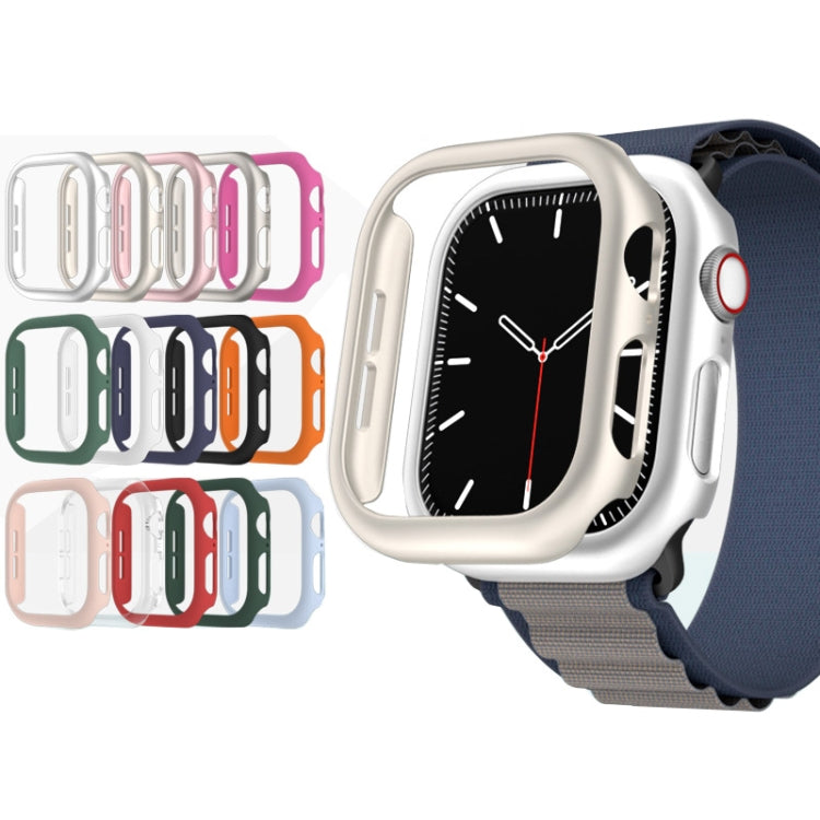 For Apple Watch Series 11 / 10 46mm Spray Glazing PC Hollow Watch Case