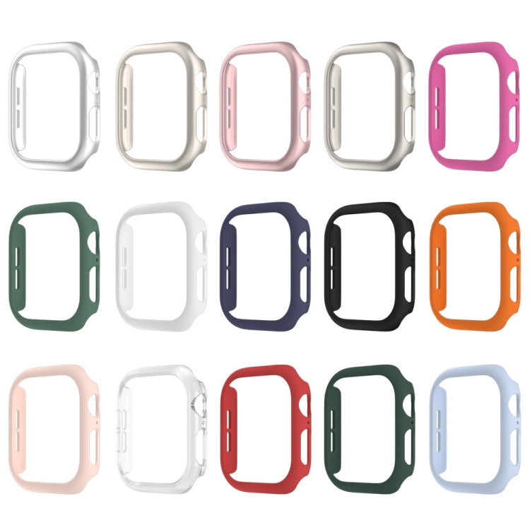 For Apple Watch Series 11 / 10 46mm Spray Glazing PC Hollow Watch Case