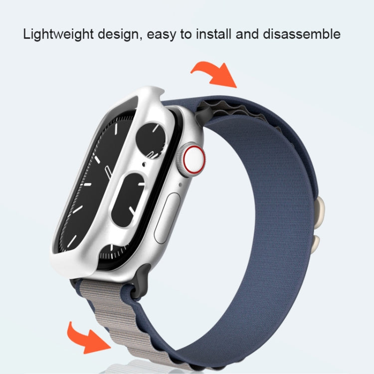 For Apple Watch Series 11 / 10 46mm Spray Glazing PC Hollow Watch Case
