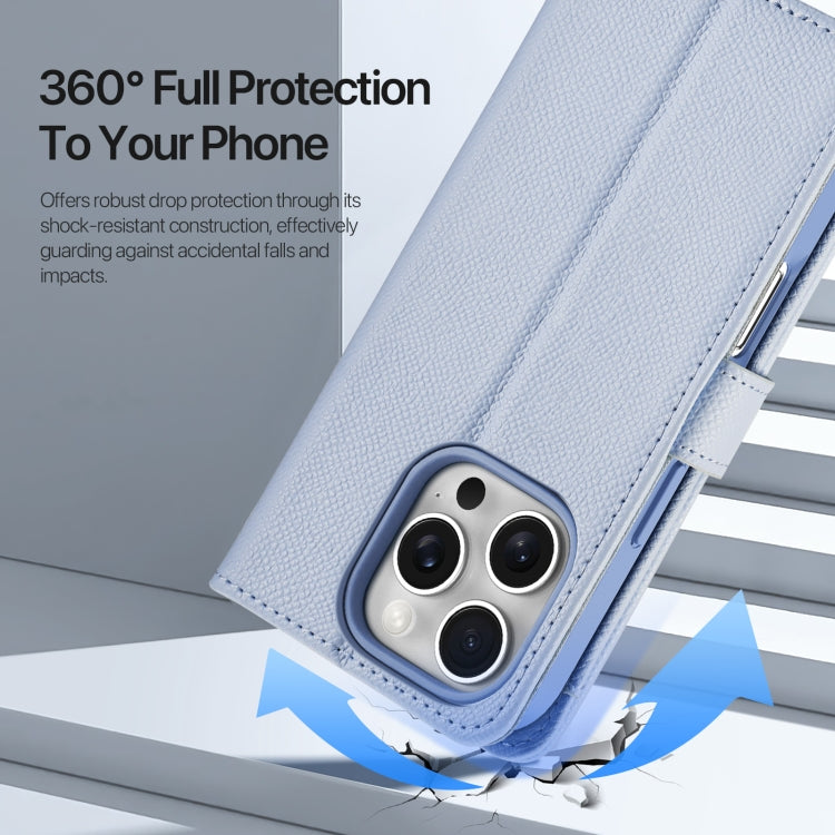 For iPhone 16 Pro Max DUX DUCIS Lawa Series 2 in 1 Wallet Zipper Detachable MagSafe Phone Case with Lanyard