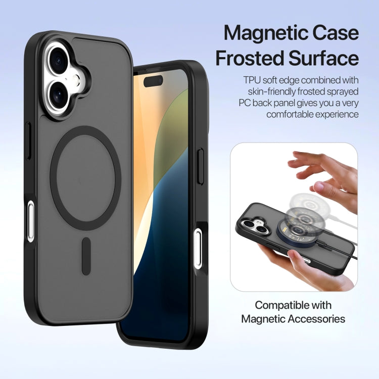 For iPhone 16 DUX DUCIS Lawa Series 2 in 1 Wallet Zipper Detachable MagSafe Phone Case with Lanyard